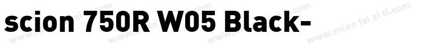 scion 750R W05 Black字体转换
